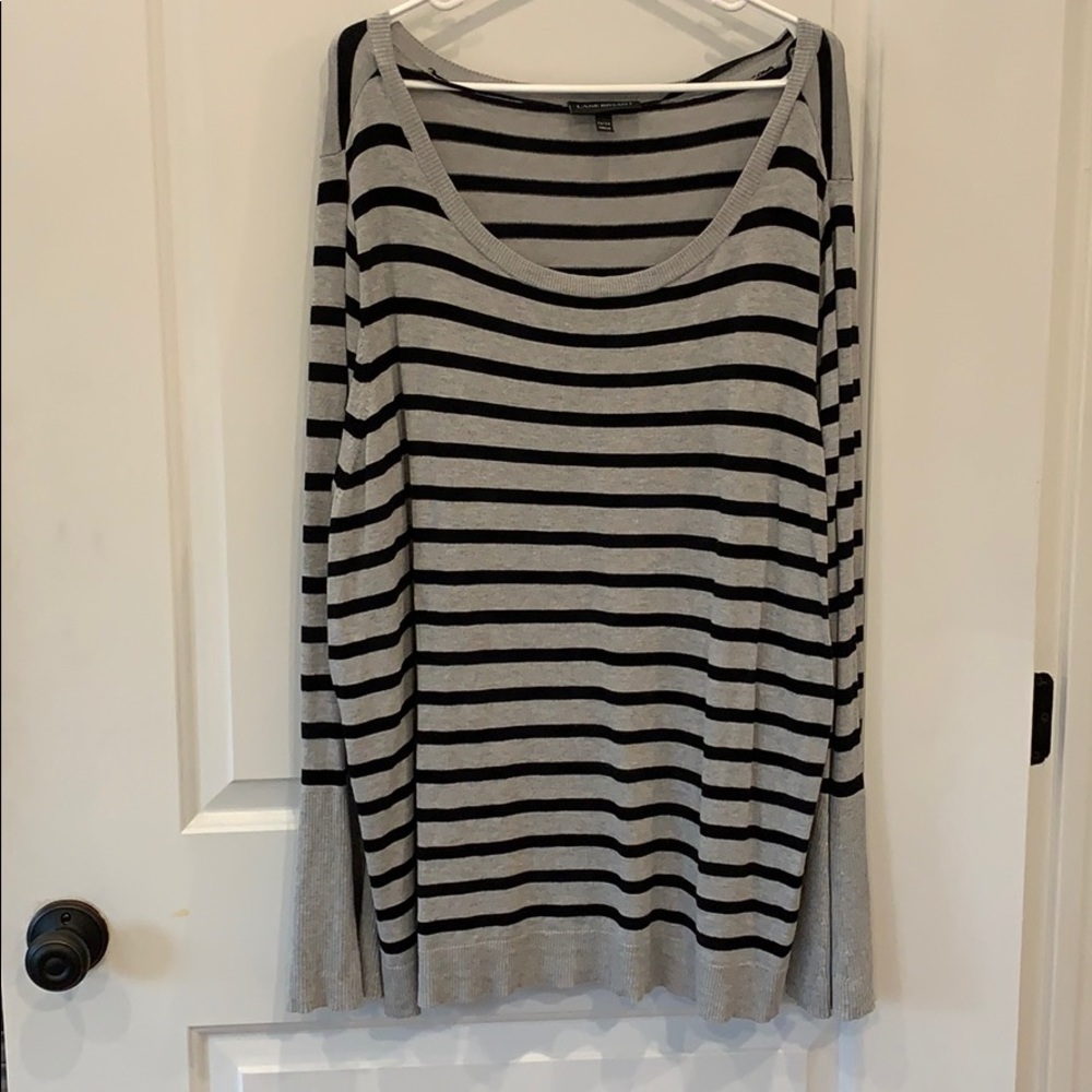 Black and Grey Stripped Sweater